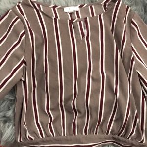 Striped blouse, Size large, brand Mine